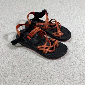 CHACO ZX2 Classic Sandal Women's Sz 7 Hiking Orange Strappy Outdoor Vibram Sport